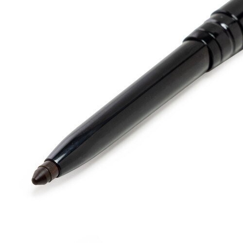 A close up of the dark brown tip of the RAISE SOME BROWS Black Coffee eyebrow pencil